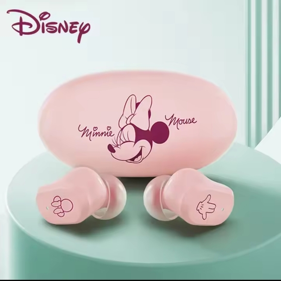 Disney Minnie Mouse Noise Cancelling Wireless Earbuds Headphones - Picture 1 of 14